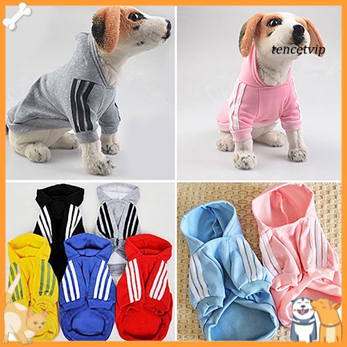 Áo Khoác Cotton Có Mũ Trùm Đầu Giữ Ấm Mùa Đông Dễ Thương Cho Thú Cưng
