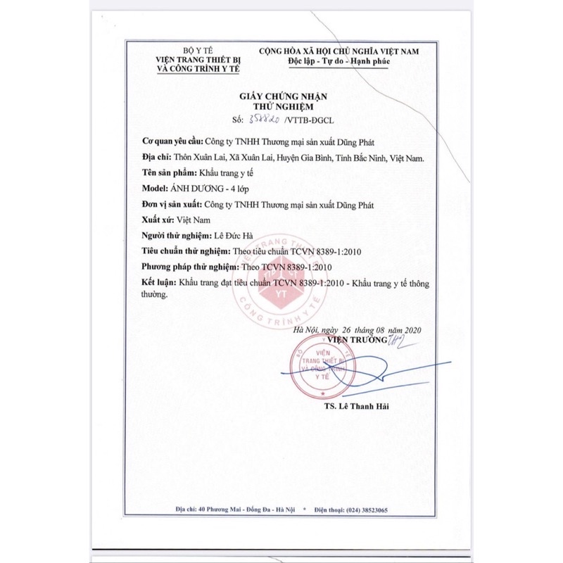 Khẩu y tế ÁNH DƯƠNG 4 lớp