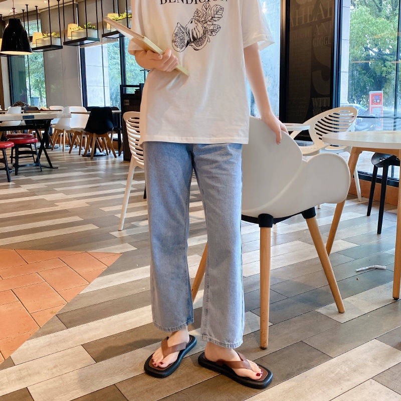 Dép xỏ ngón đế bằng thiết kế đơn giản thời trang mùa hè cho cặp đôi