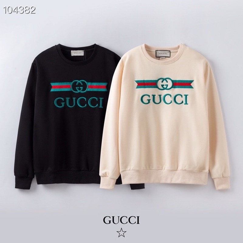 Áo Nỉ Dài Tay Thêu Chữ Gucci Thời Trang Nam Nữ