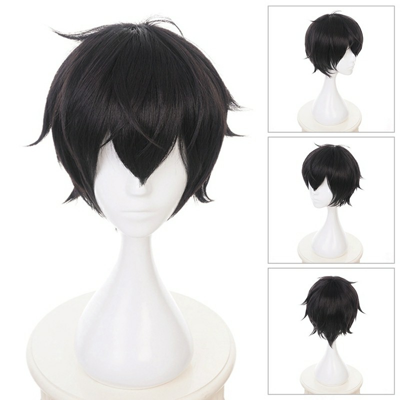 [Sẵn] Wig/tóc giả Ren Amamiya Persona PS5 - Identity V màu đen nâu [Miu Cosplay]