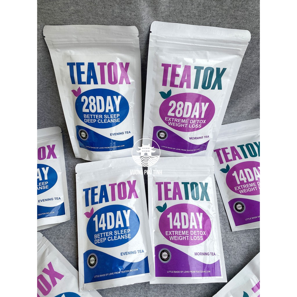 TRÀ TEATOX THẢI ĐỘC NGỦ NGON 28 DAYS &amp; 14 DAYS CAO CẤP đồ ăn vặt Hà Nội | VƯƠNG PHỦ TỈNH