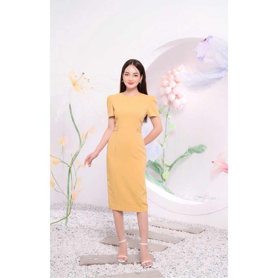 Đầm nữ thiết kế cao cấp liền thân S.PEARL thanh lịch 21LF6856281