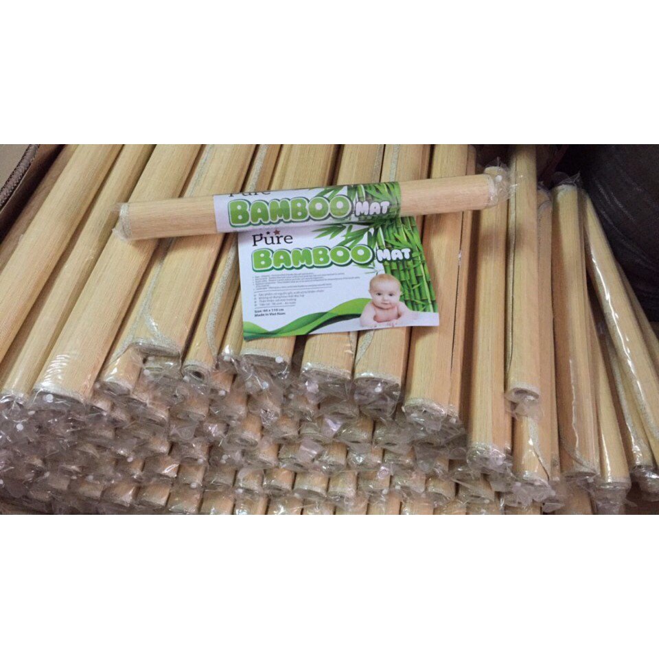 [KM] Chiếu tre sợi tăm bambo 60x110cm hàng việt nam (DC)