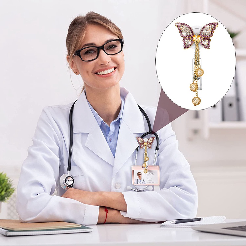 Set 4 Huy Hiệu Cài Áo Đính Đá Hình Hoa Hướng Dương/Rùa/Bướm/Hướng Dương