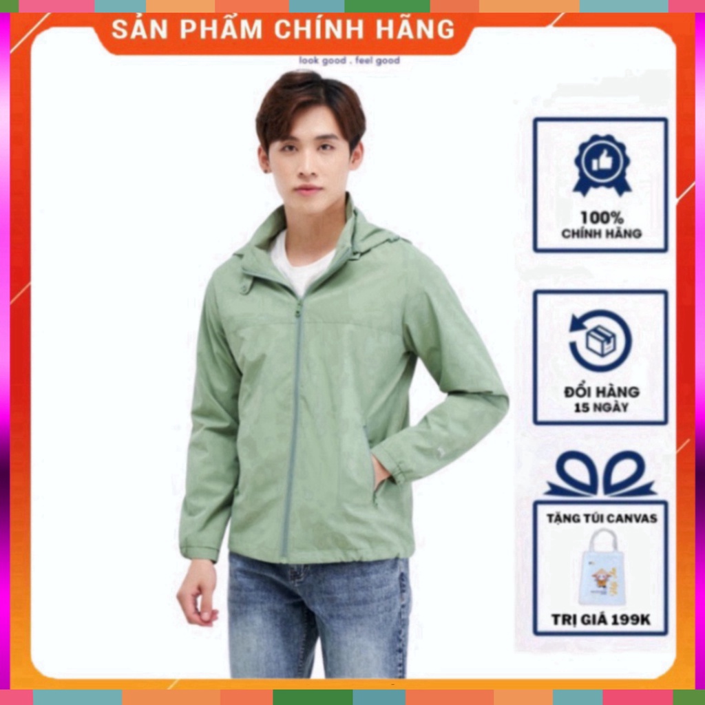 Áo Khoác Gió Nam YODY Chống Bụi Chống Nước Hai Lớp Kiểu Dáng Thể Thao Phối Lưng AKM4027 (giá sale hot) ( hot sale )