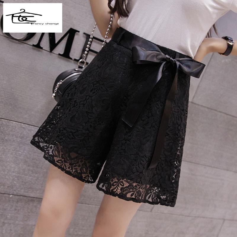 Quần Short Giả Váy Dáng Chữ a Ống Rộng Viền Ren Phong Cách Hàn Quốc Thời Trang Mùa Hè Hàng Mới Dành Cho Bạn Nữ 2022