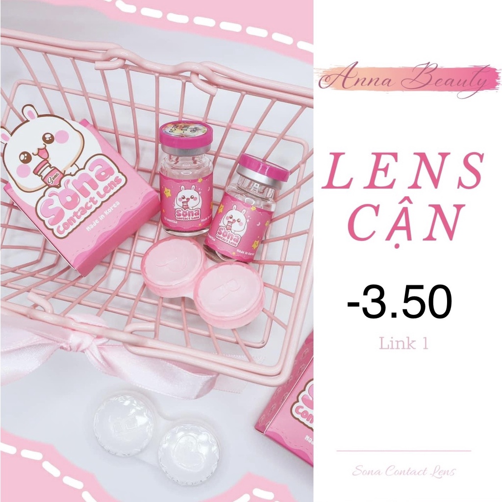 20 Mẫu LENS CẬN 3.50 Độ  (kính áp tròng Sona Hàn Quốc)