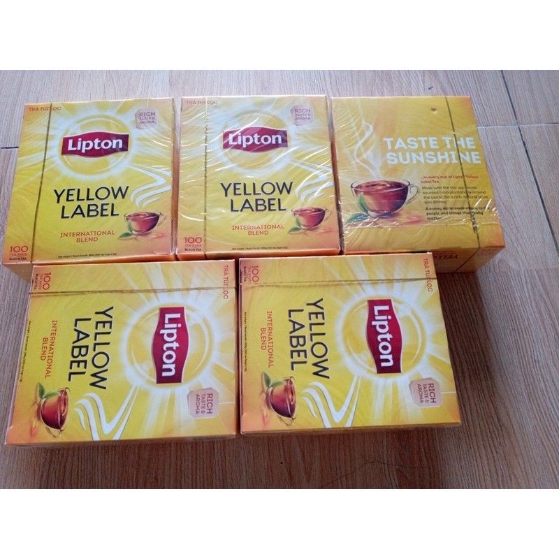 Trà Lipton túi lọc nhãn vàng 100 gói | BigBuy360 - bigbuy360.vn