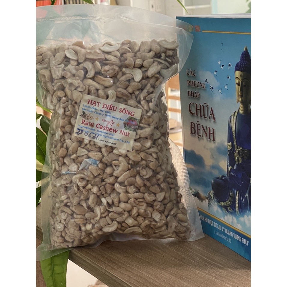 Hạt Điều Sống Vỡ đôi (1kg) - Xay sữa - Không chất tẩy trắng, không chất bảo quản