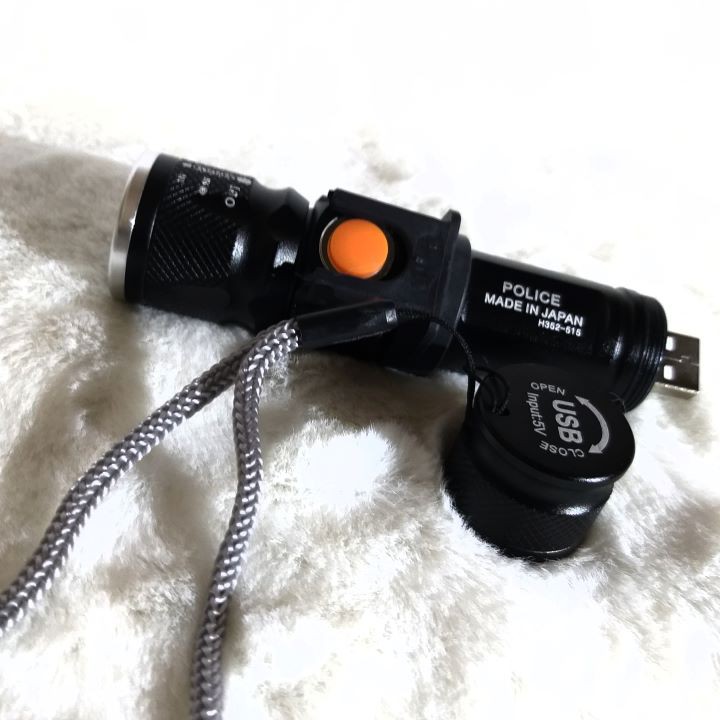 Đèn pin siêu sáng có cổng sạc usb , có zoom, có chớp led,bền rẻ đẹp