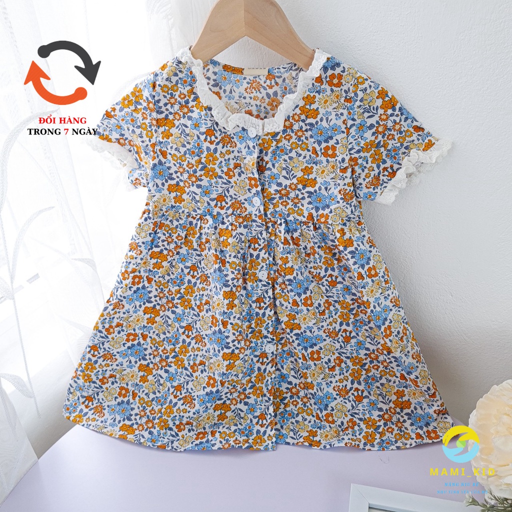 váy xinh cho bé gái 1-7 tuổi, hoa nhí siêu dễ thương ,Mamikid