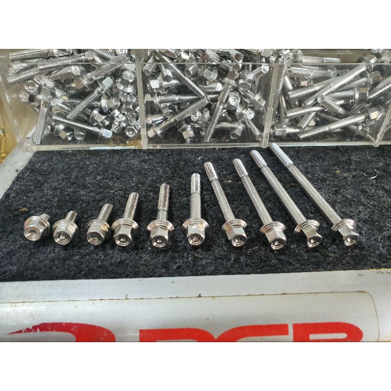 Ốc Salaya inox 6ly trụ đầu THÁI từ 6li1p đến 6li9p đủ kích cỡ