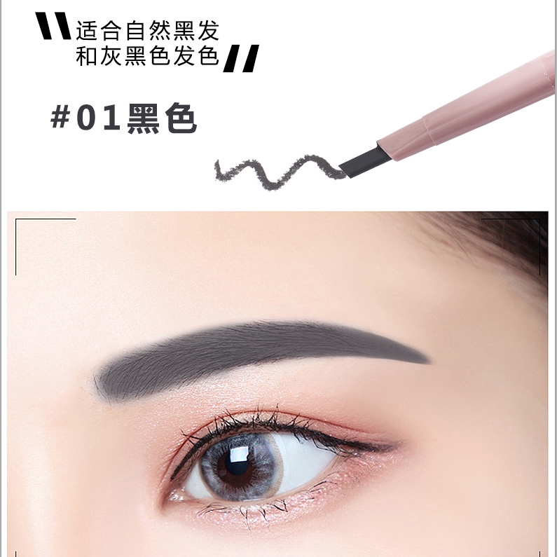 [Hàng mới về] Bút chì kẻ chân mày kháng nước và mồ hôi lâu trôi chống lem nhòe thiết kế hai đầu tiện dụng gồm 5 màu | BigBuy360 - bigbuy360.vn