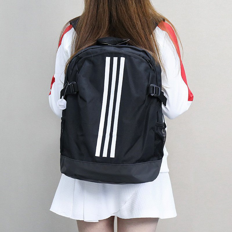 Balo đi học nam nữ Adidas Power 3 Stripes ulzzang hàn quốc, balo thời trang có ngăn đựng laptop đẹp cao cấp chống nước