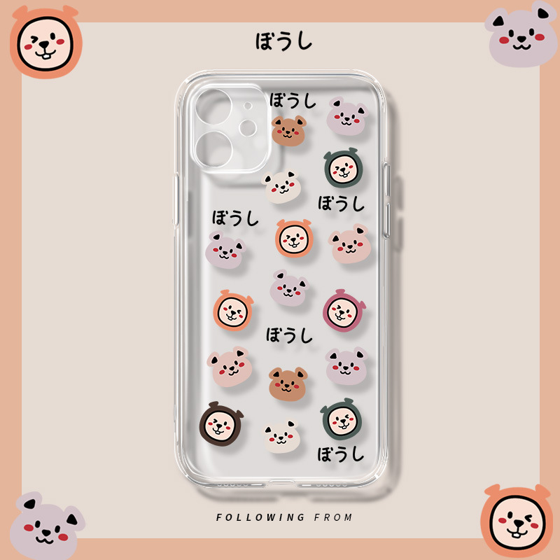 Ốp điện thoại TPU chống trầy họa tiết hình gấu dễ thương cho IPHONE 11 PRO XR/XS/X 7 8 PLUS | BigBuy360 - bigbuy360.vn