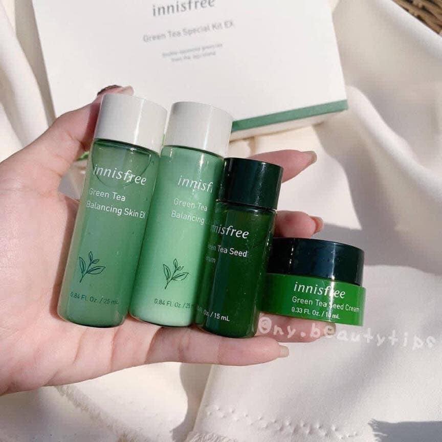 BỘ DƯỠNG DA MINI TRÀ XANH INNISFREE GREEN TEA SPECIAL KIT EX