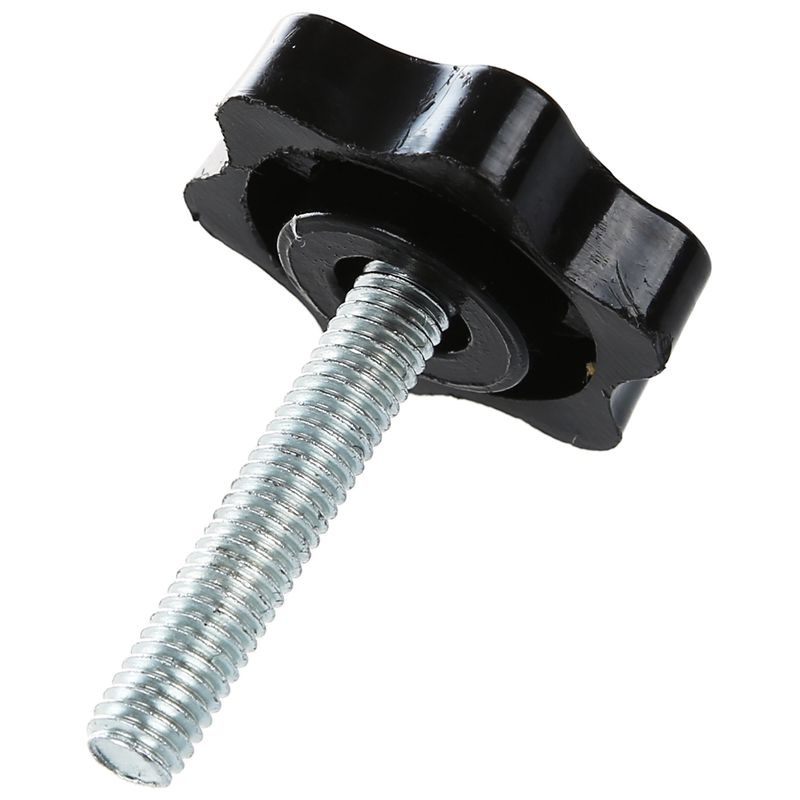 Set 2 núm vặn ren 32mm M6x30mm hình ngôi sao màu đen
