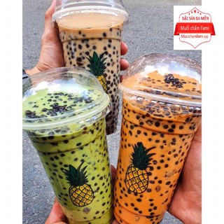 SET NGUYÊN LIỆU PHA TRÀ SỮA PHÚC LONG, THÁI XANH, THÁI ĐỎ 400g size L 5 món ko rau câu