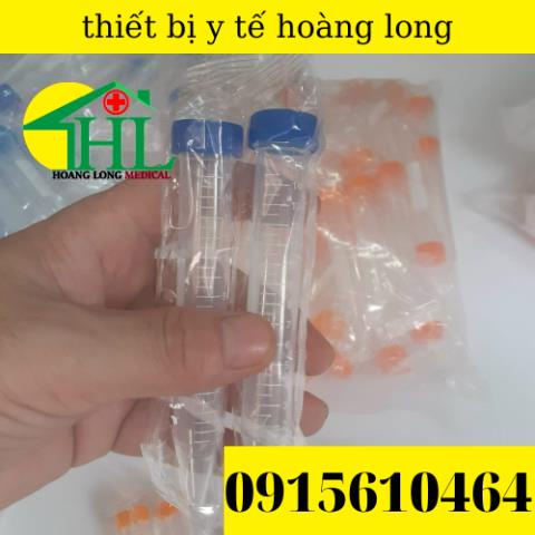 Com Bo 50 Ống Falcon 15ml - Ống Ly Tâm 15ml Nắp Vặn, Đáy Nhọn Tiệt Trùng Từng Cái