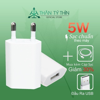 Củ sạc usb 5w dùng cho iphone chính hãng zin máy