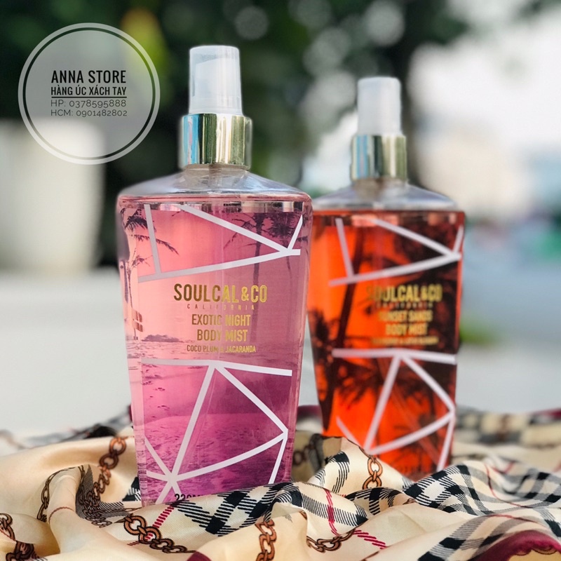 BODY MIST SOULCAL &  CO Xịt thơm body