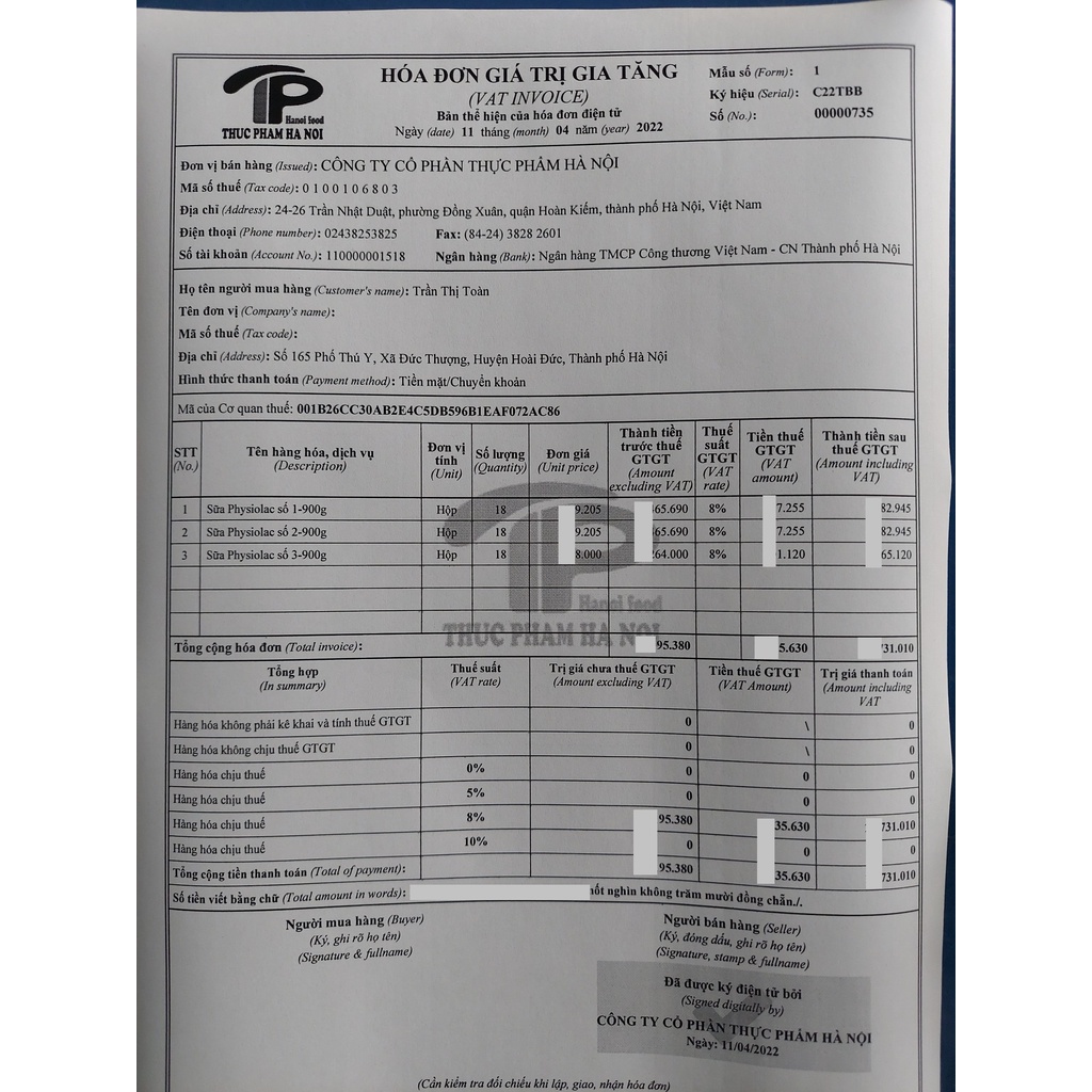 Combo 5 lon Sữa Physiolac 1 900g ( Date 2023 )..