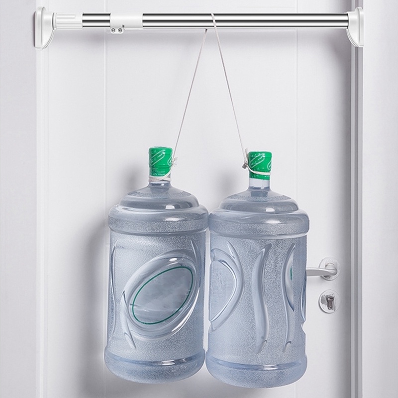 Thanh Treo Đa Năng Inox Tiện Lợi Thanh Treo Rèm Không Cần Khoan Tường Cây Treo Quần Áo Thông Minh