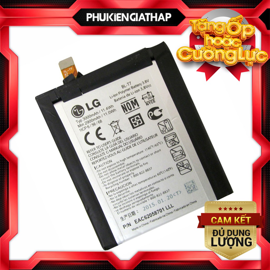 Pin zin cho LG BL-T7 3000mAh (Optimus G3 iSAI/G2/ D801/ D802/ D805)