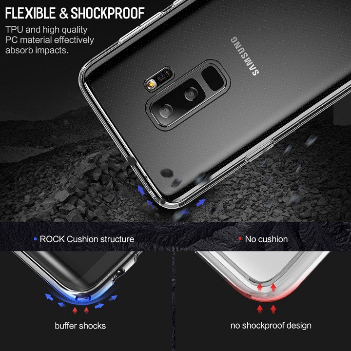 Ốp lưng silicon dẻo trong suốt cho Samsung Galaxy S9 / S9 Plus mỏng 0.6mm chính hãng Ultra Thin