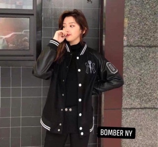 BOMBER NY tay pha da cá tính