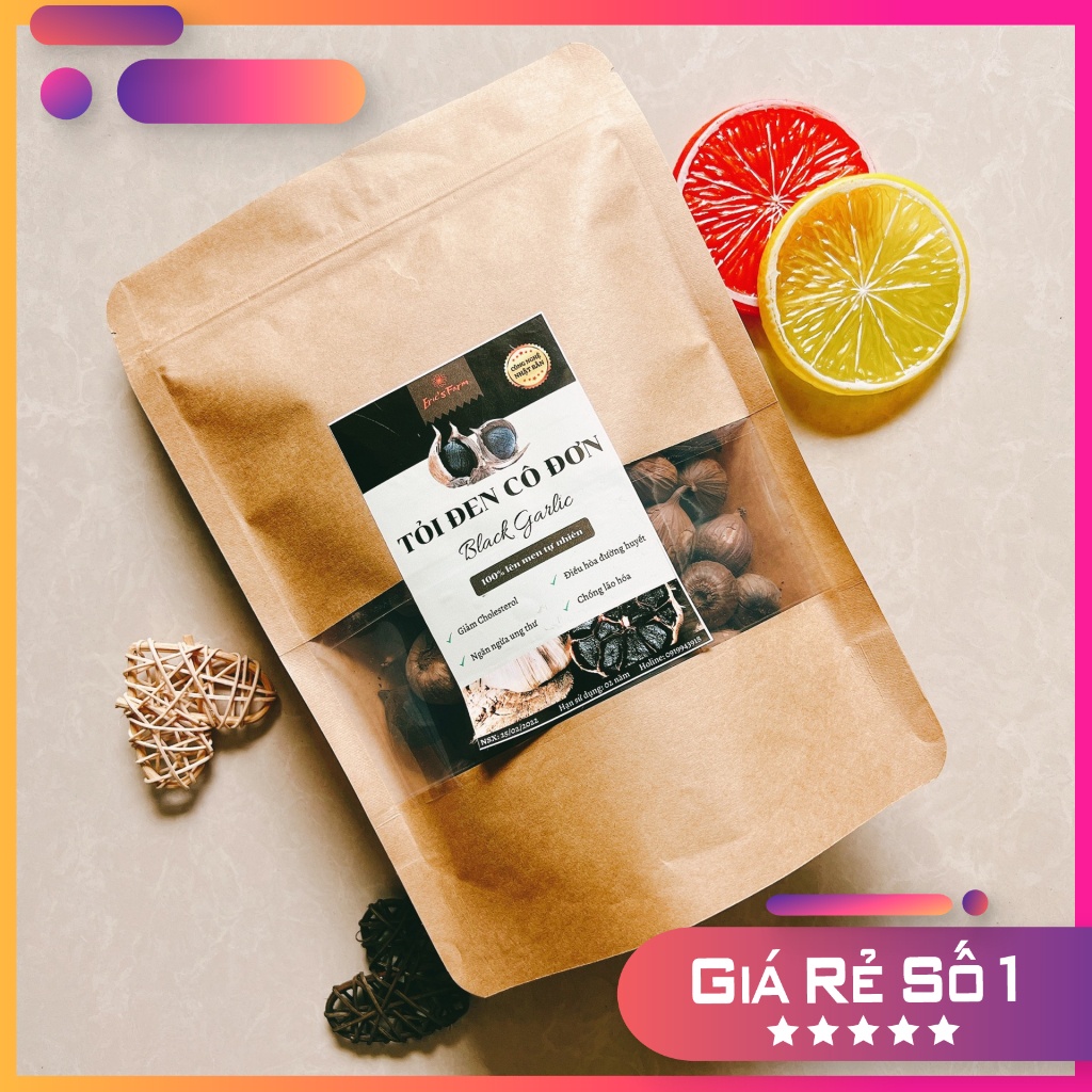 Tỏi đen cô đơn 500g loại VIP, Dẻo ngọt, không hăng, lên men tự nhiên Heathy Food - Thế Giới ăn Vặt