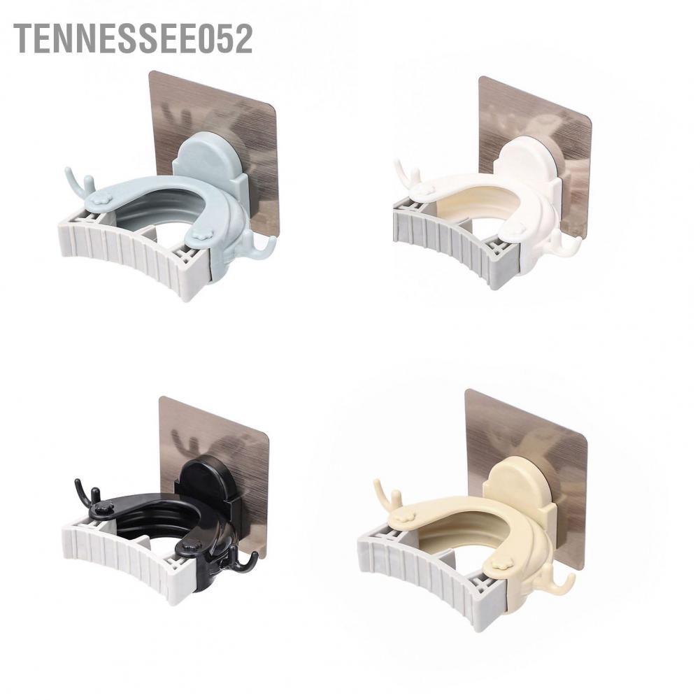 Tennessee052 Plastic Mop Clip Wall Mounted Adhesive Broom Storage Rack Multifunctional Bathroom Holder