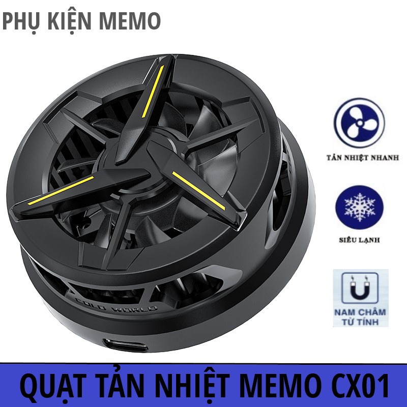 MEMO CX01, TẢN NHIỆT SÒ LẠNH THẾ HỆ MỚI ĐẾ NAM CHÂM, COOL NGẦU - PHỤ KIỆN MEMO