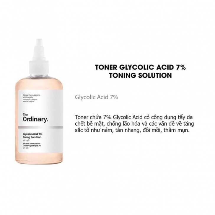 [Bill Canada] Nước Hoa Hồng The Ordinary Glycolic Acid 7% Toning Solution Toner 240ml