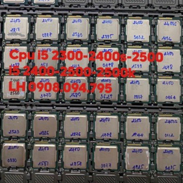 cpu core i5 2300, i5 2320, i5 2400, i5 2500, i5 2500s ,i5 2500k ,i5 2400s