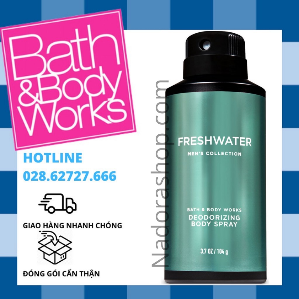 Xịt Thơm Toàn Thân Dành Cho Nam Bath And Body Works - Freshwater