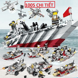 [1005 CHI TIẾT] Bộ Lego lắp ráp xếp hình TÀU CHIẾN HẠM 113,TÀU TUẦN DƯƠNG bảo vệ biển ĐÔNG