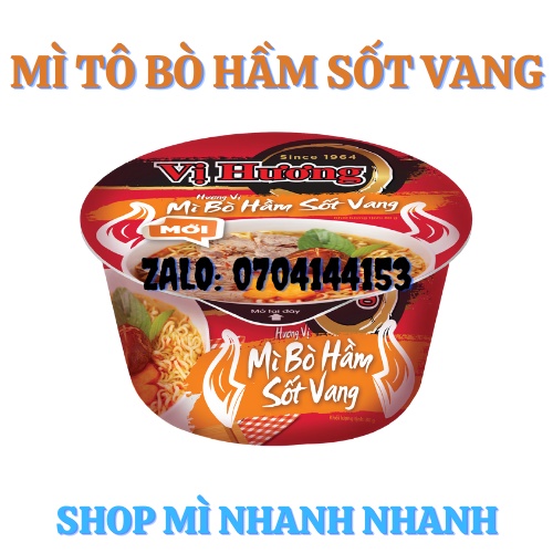 Mì tô bò 80gr (12 tô/1 thùng)