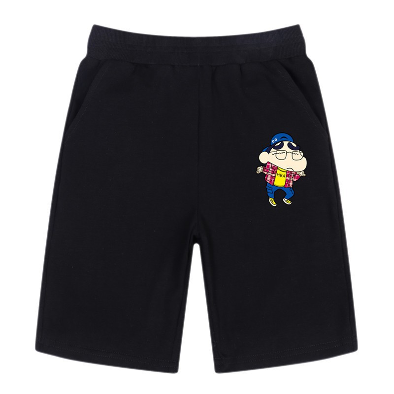 Quần sọt cotton in hình crayon shinchan dễ thương cho bé trai