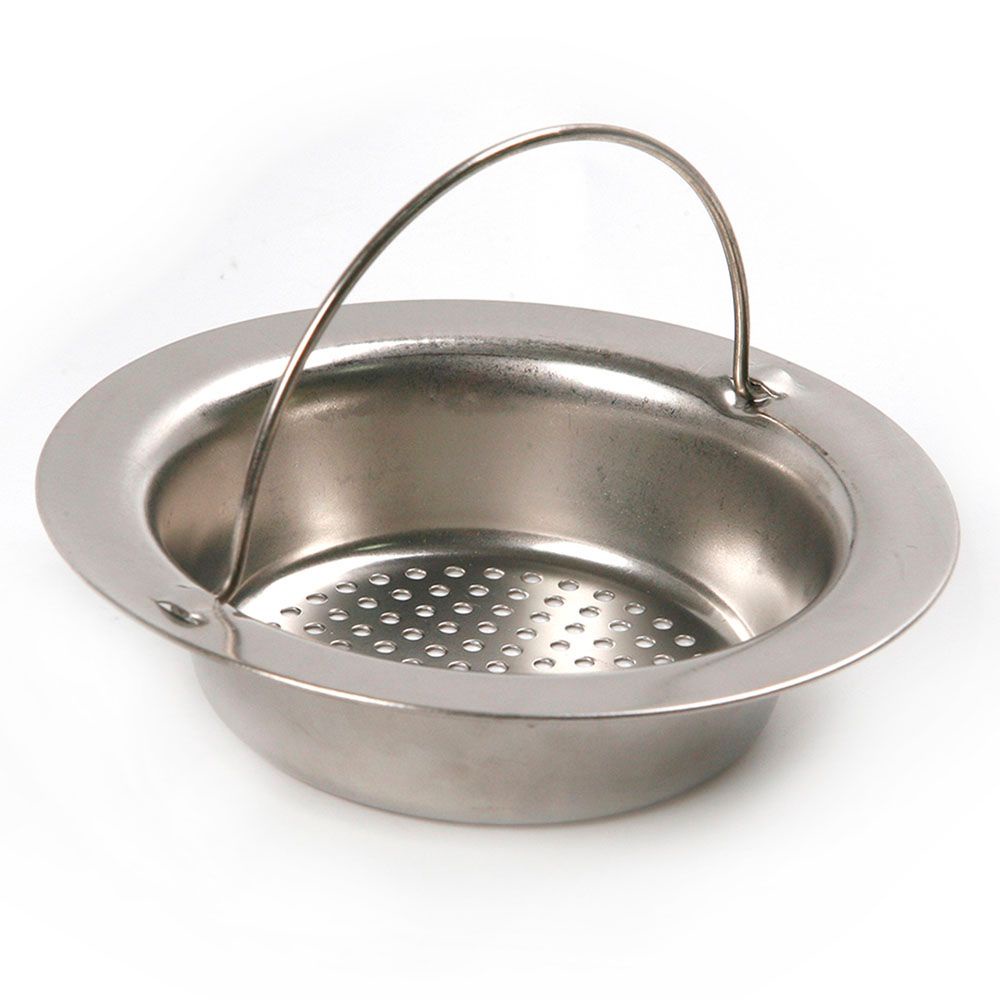 Lưới lọc rác bồn rửa chén thép không gỉ 2 kích thước tùy chọn có tay cầm tiện lợi
