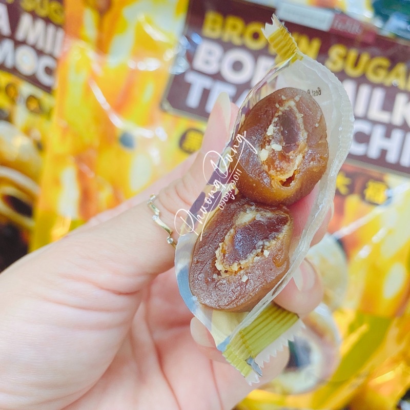 Bánh Mochi trà sữa trân châu đường nâu Brown Sugar Boba Milk Tea Mochi 900g