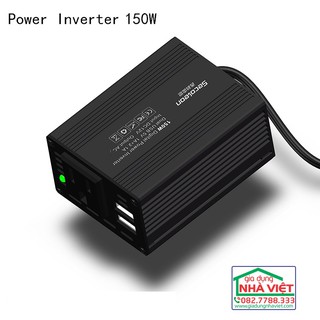 Tẩu kích điện ô tô AC 220V 150W USB Power Inverter dùng được cho máy tính xách tay