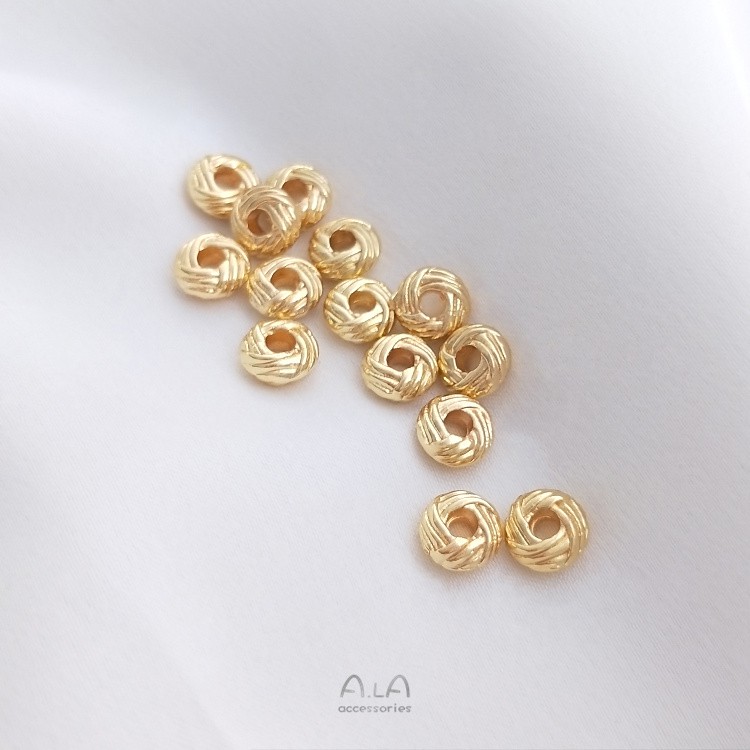 Cuộn Dây Câu Cá Mạ Vàng 14k Kích Thước 3x6mm