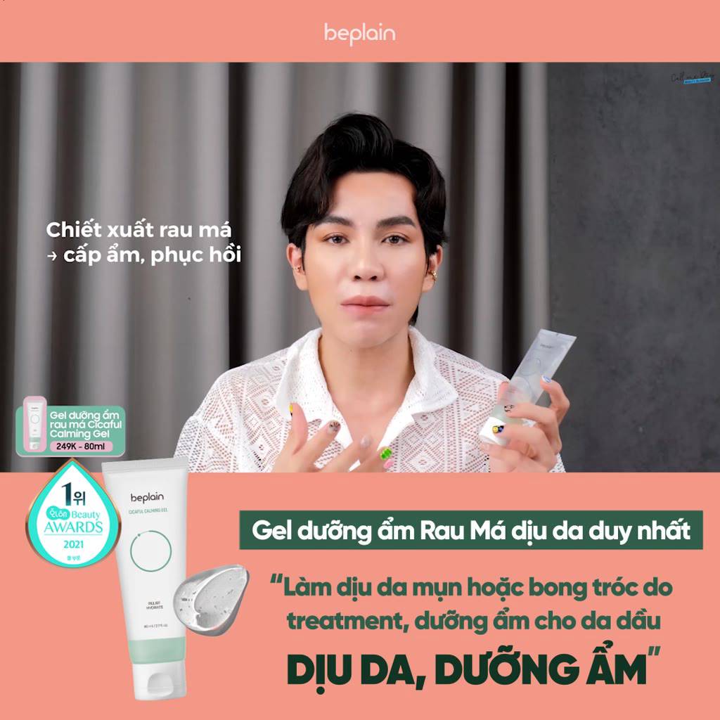 Gel Dưỡng Ẩm beplain chiết xuất Rau Má làm dịu da Cicaful Calming 80ml | BigBuy360 - bigbuy360.vn