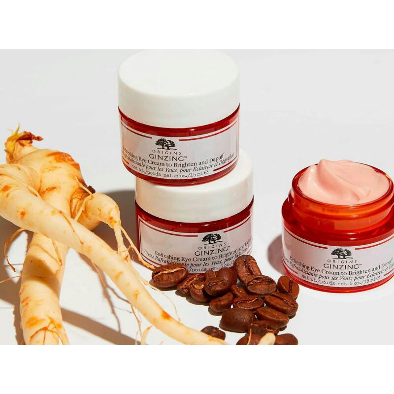 [5/15ml] Origins Ginzing Refreshing Eye Cream to Brighten and Depuff Kem mắt giảm thâm, tan bọng mắt | BigBuy360 - bigbuy360.vn