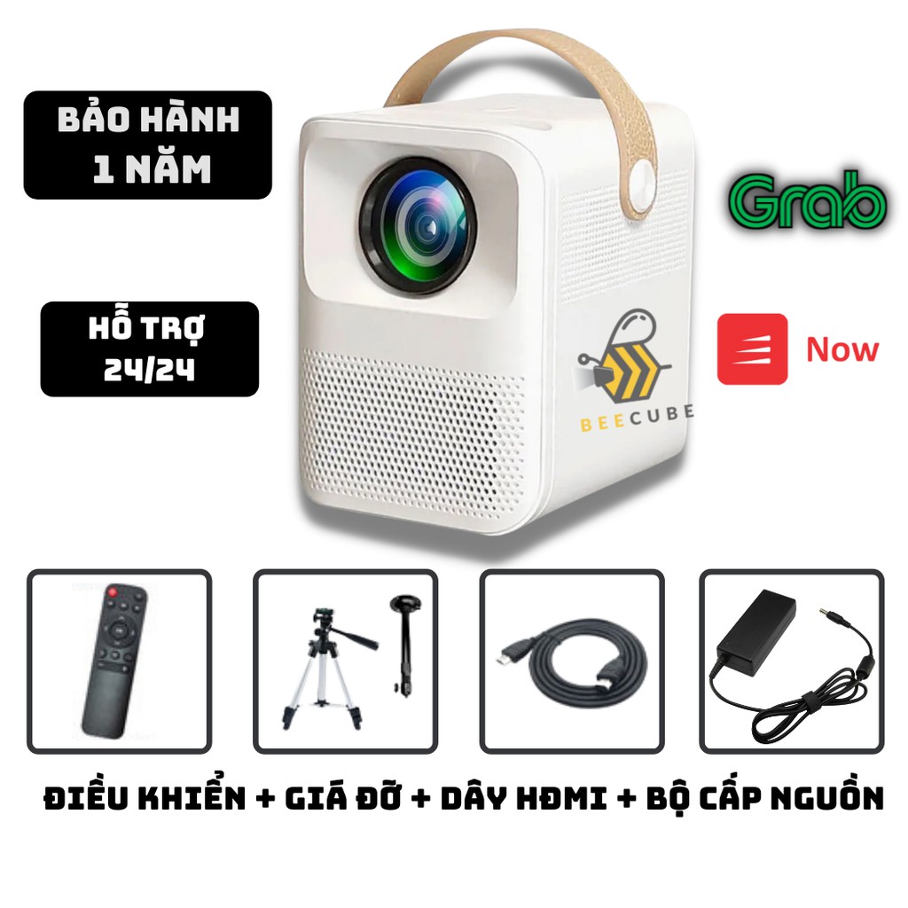 Máy Chiếu Mini BEECUBE Hệ Điều Hành Android + Kết nối Điện thoại + Full HD 1080 - Bảo Hành 12 Tháng | BigBuy360 - bigbuy360.vn