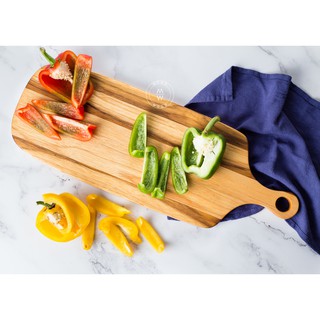 Thớt gỗ teak dài 18x50x1.8cm modo wood - dụng cụ nhà bếp