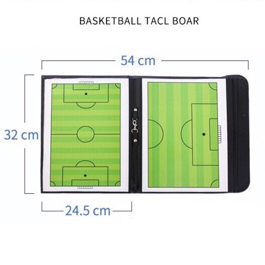 Bảng sa bàn chiến thuật bóng đá futsal sân 5 sân 7 sân 11 gấp gọn nam châm kèm bút, sơ đồ chiến thuật huấn luyện đá banh