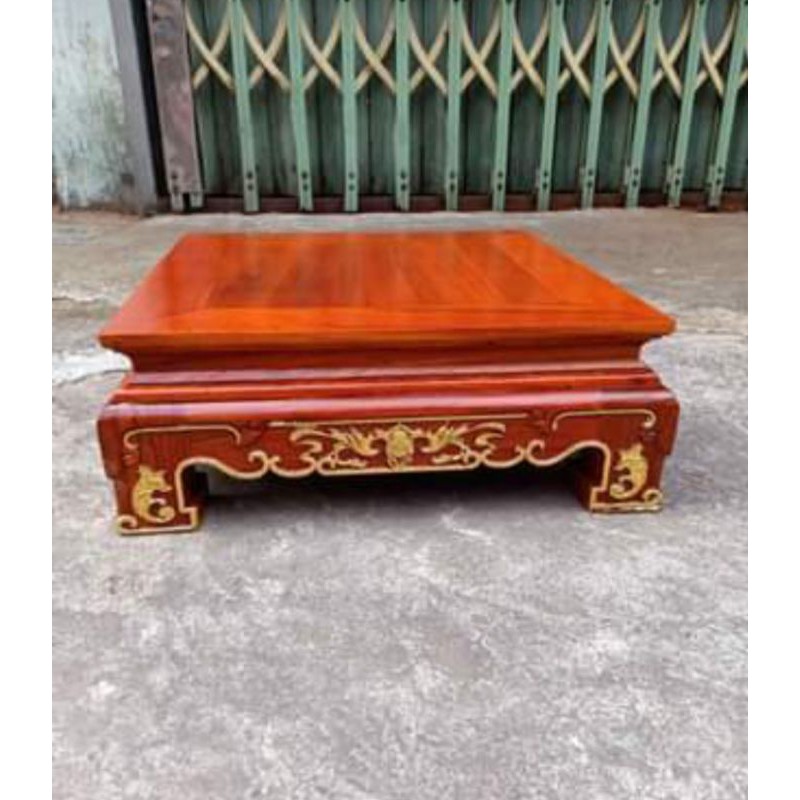 Đôn vuông kê tượng loa đài giáp vàng